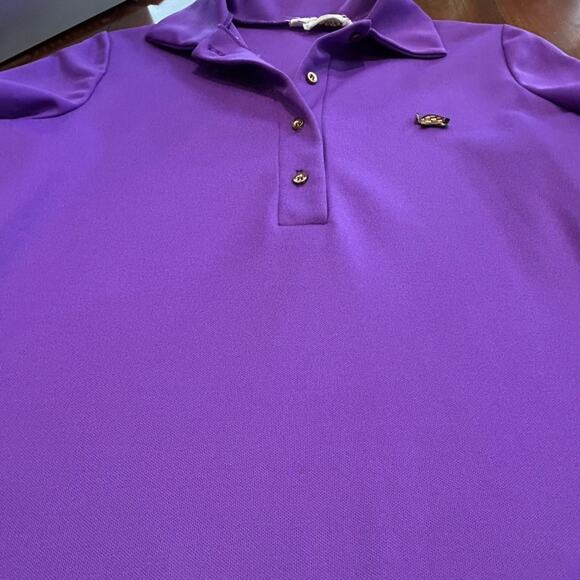 Vintage Russ Purple Polo Shirt Dress M Collared Preppy 80s Retro Tennis Casual - Picture 14 of 15